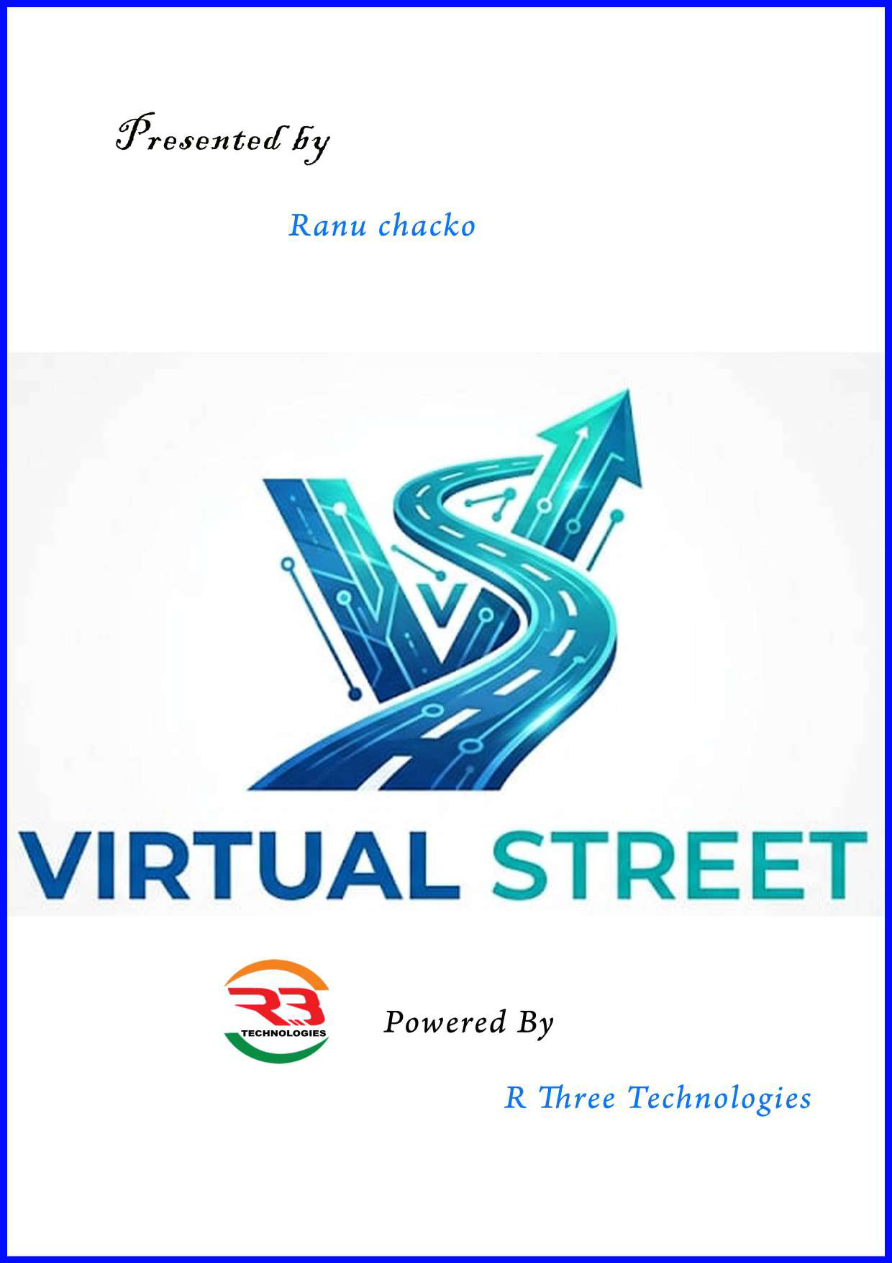 Cover page of the R3 Technologies Virtual Street project report